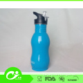 2015 most popular stainless steel foldable suction nozzle sport bottle